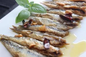 Boquerones rebozados con salsa meniere - Ansjovis in botersaus