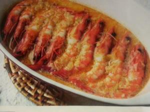 Langostinos gratinados - Gegratineerde langostines