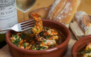Gambas pil pil - Gamba's met knoflook