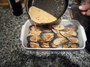 Mejillones en salsa de boquerones - Mosselen in ansjovissaus