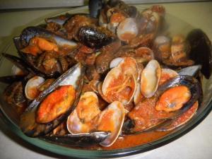 Mejillones y almejas- Mosselen en venusschelpen
