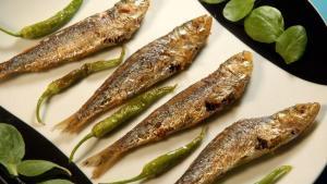 Sardinhas a la plancha - Geroosterde sardientjes