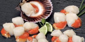 Vieiras con piementas - Coquilles met pepertjes