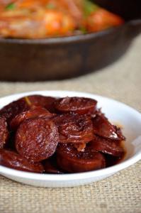 Chorizo al vino tinto - Chorizo in rode wijn