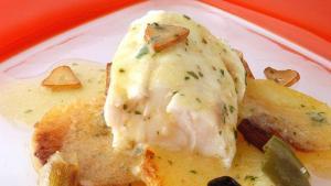 Rape con ajillo y jerez - Zeeduivel met knoflook en sherry