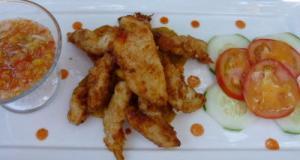 Churros de maïs con pollo - Gepaneerde kipreepjes