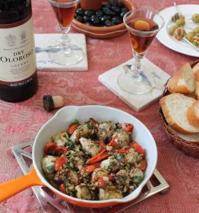Tapas de chorizo y alcachofa - Tapas van chorizo en artisjok
