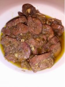 Riñones en salsa de pimentón - Kalfsnieren in paprikasaus
