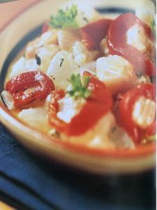 Dorade con pimientos