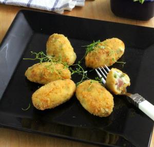 Croquetas de espárragos y jamón - Kroketten van asperges en ham