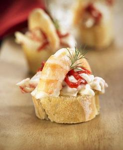 Montaditto de cangrejo