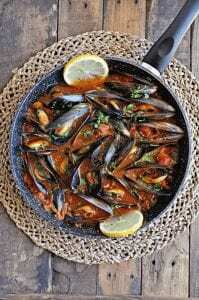 Mejillones Españoles Con Pimiento Y Tomate - Spaanse Mosselen Met Paprika & Tomaten