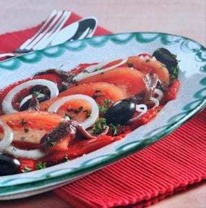 Ensalada de pimientos y tomate