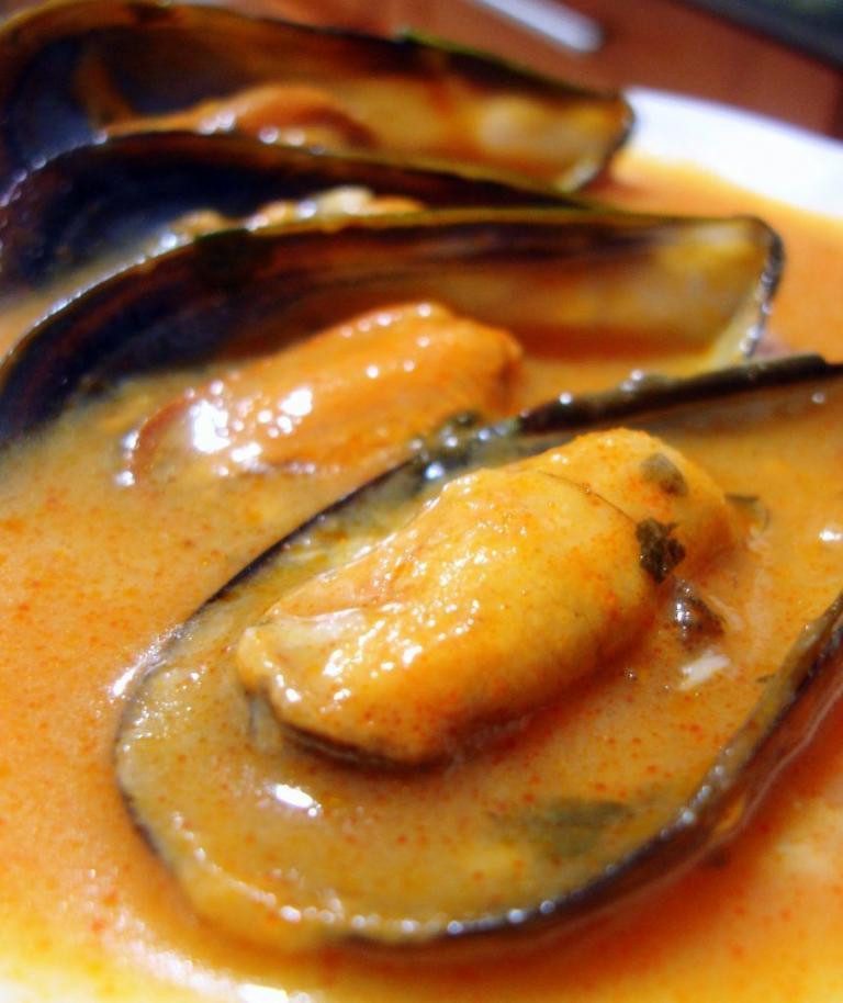 Mejillones cocido al horno - Gebakken mosselen