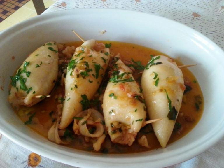 Calamares rellenos - Gevulde inktvis