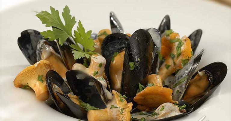 Mejillones con Setas - Mosselen met champignons