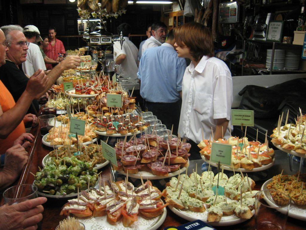 Tapas in een Spaanse tapasbar