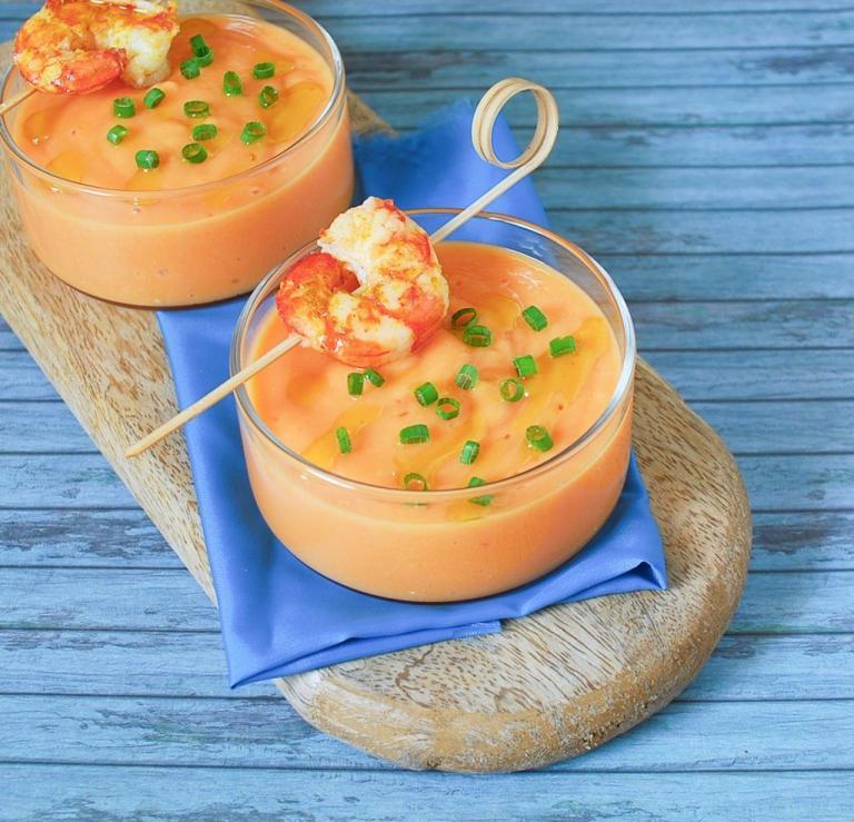Gazpacho con Gambas - Gazpacho met Gambas