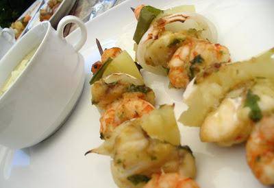 Brochetas de rape - Spiesjes met zeeduivel