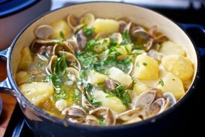 Patatas con almejas - Aardappelen met venusschelpen