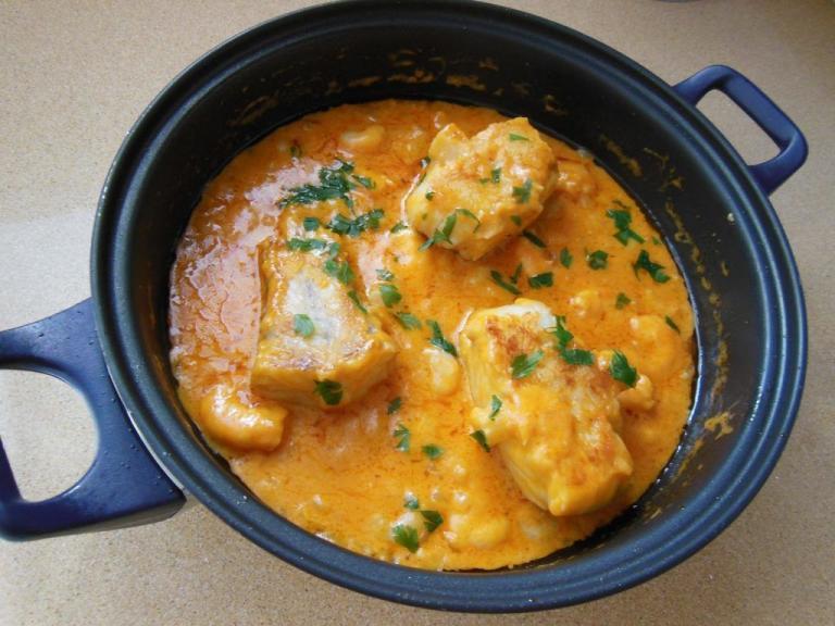 Tapa de Rape y gamba - Tapas van Zeeduivel en garnalen