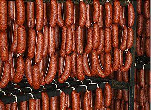 Chorizo con pimentos e pan - Chorizo met pimentos en brood