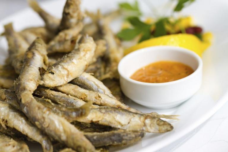 Sardinas fritas - Gefrituurde sardines
