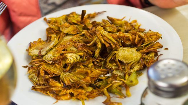 Alcachofas fritas (2) - Gefrituurde artisjokken