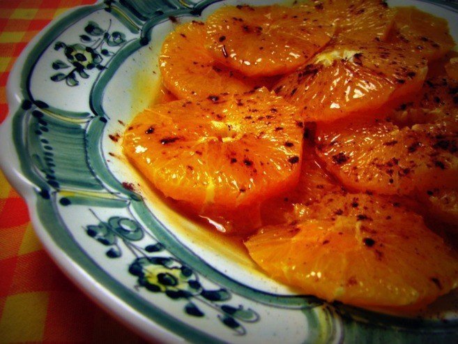 Naranjas con Miel y Aceite de Oliva - Sinaasappelen in honing en olijfolie