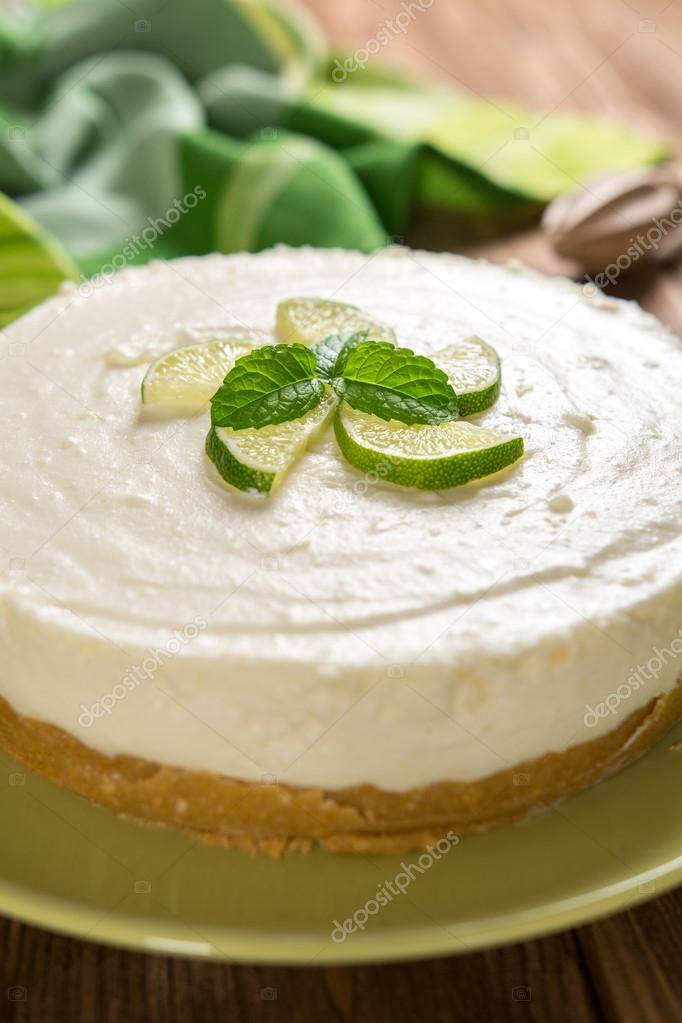 Tarta de queso fresco y menta - Kwarktaart met munt