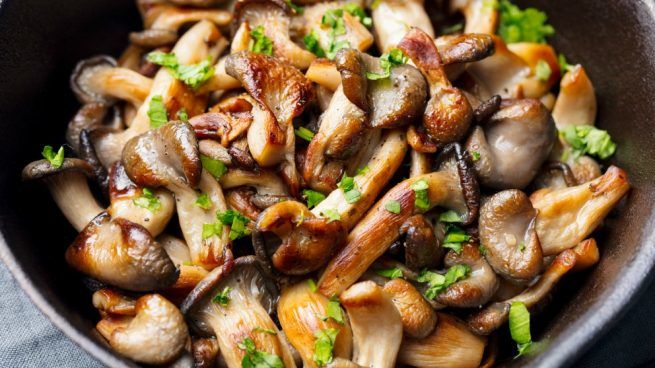 Setas de Orduña al horno - Oesterzwammen uit Orduña