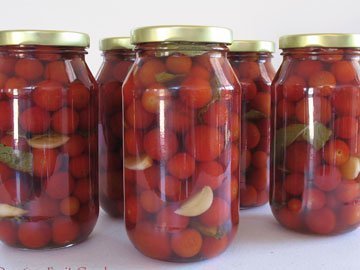 Tomatos en escabeche - Ingelegde tomaatjes