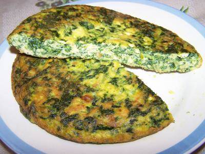 Tortilla de espinaca - Spinazie Tortilla