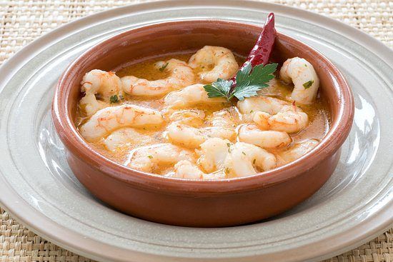 Gambas a la Sidra - Gamba's in Cider