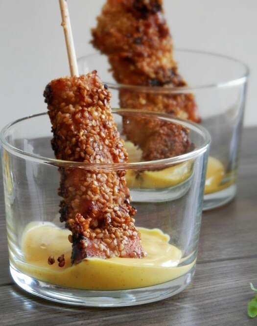 brochetas de pollo