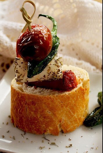 montaditos chorizo