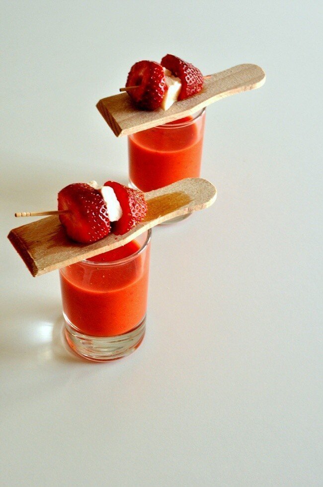 Gazpacho de fresas