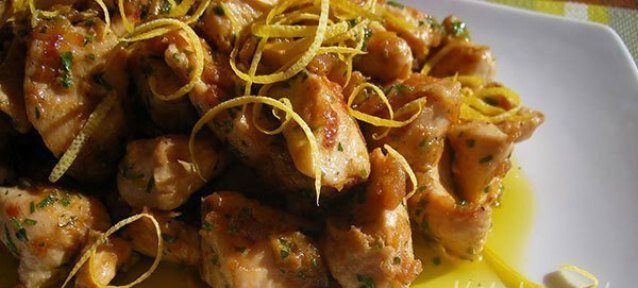 Pollo con límon y ajo - Kip met limoen en knoflook