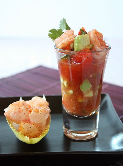 Cóctel Picante de Camarones