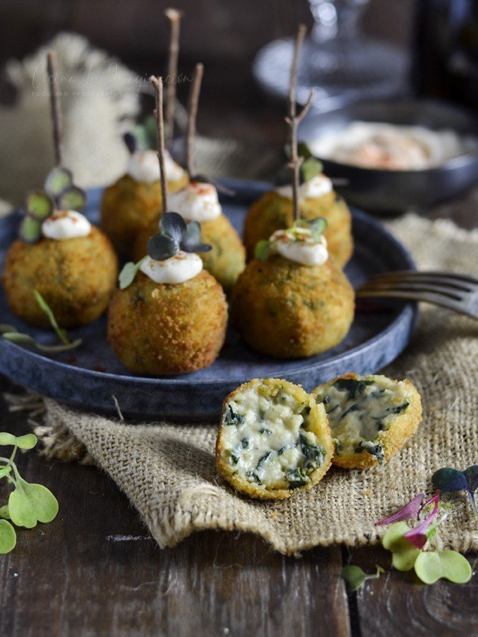 Croquetas de Hummus y Espinacas - Kroketjes met hummus en spinazie