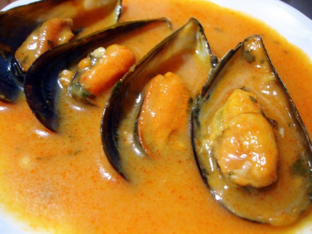 mejillones en salsa picante