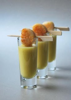 Crema de Pera al Jengibre con Vieira