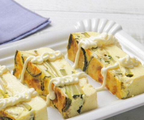 Pastel de Calabacín con Mayonesa - Courgettecake met Mayonesa