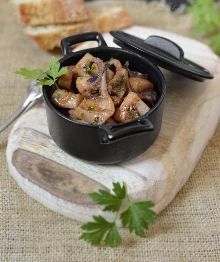 sepia en salsa - inktvis in saus