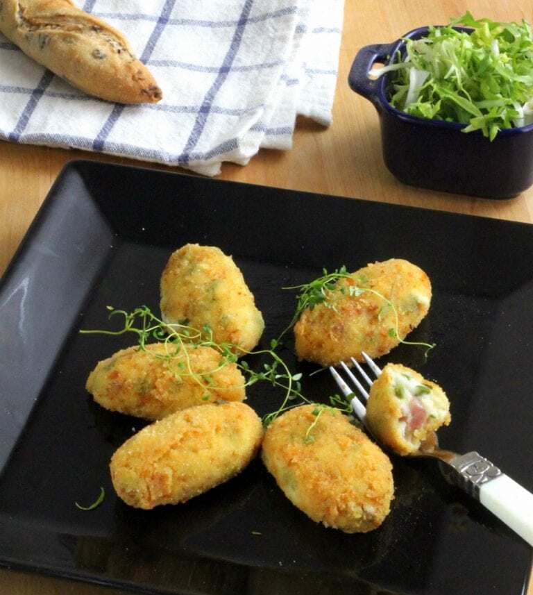 Croquetas de Espárragos y Jamón - Kroketjes van asperges en ham