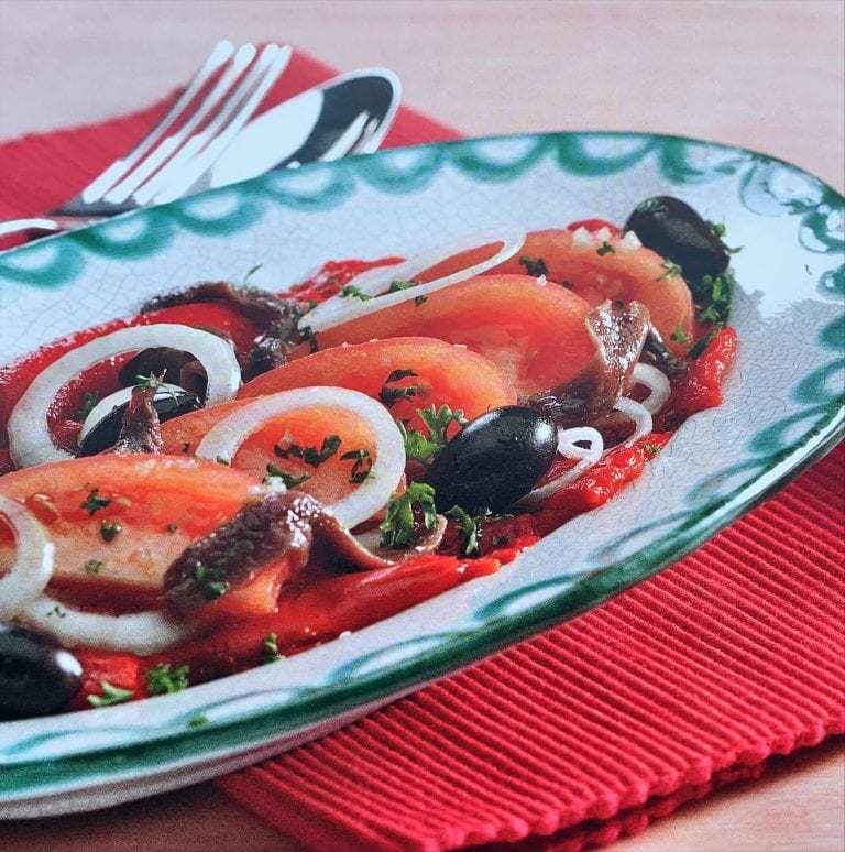 Ensalada de pimientos y tomate