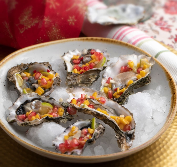 Ostras con mignonette frutal - Oesters met fruitige mignonette