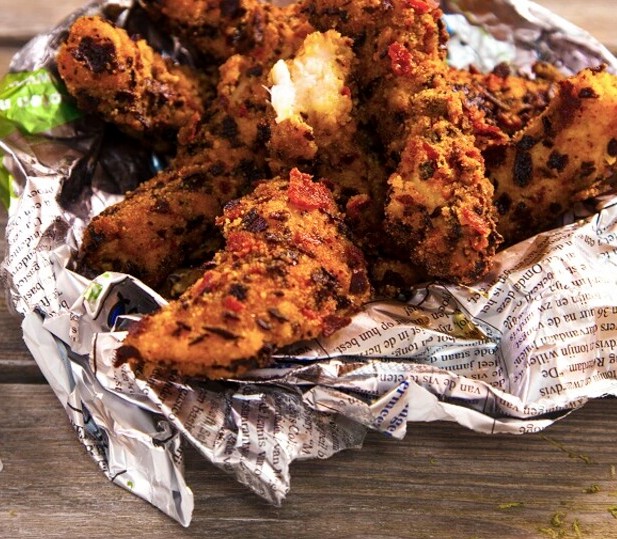Rape con costra de chorizo - Zeeduivel met een korstje van chorizo