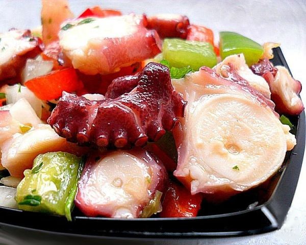 Pulpo a la vinagreta de Galicia - Octopus in vinaigrette uit Galicië