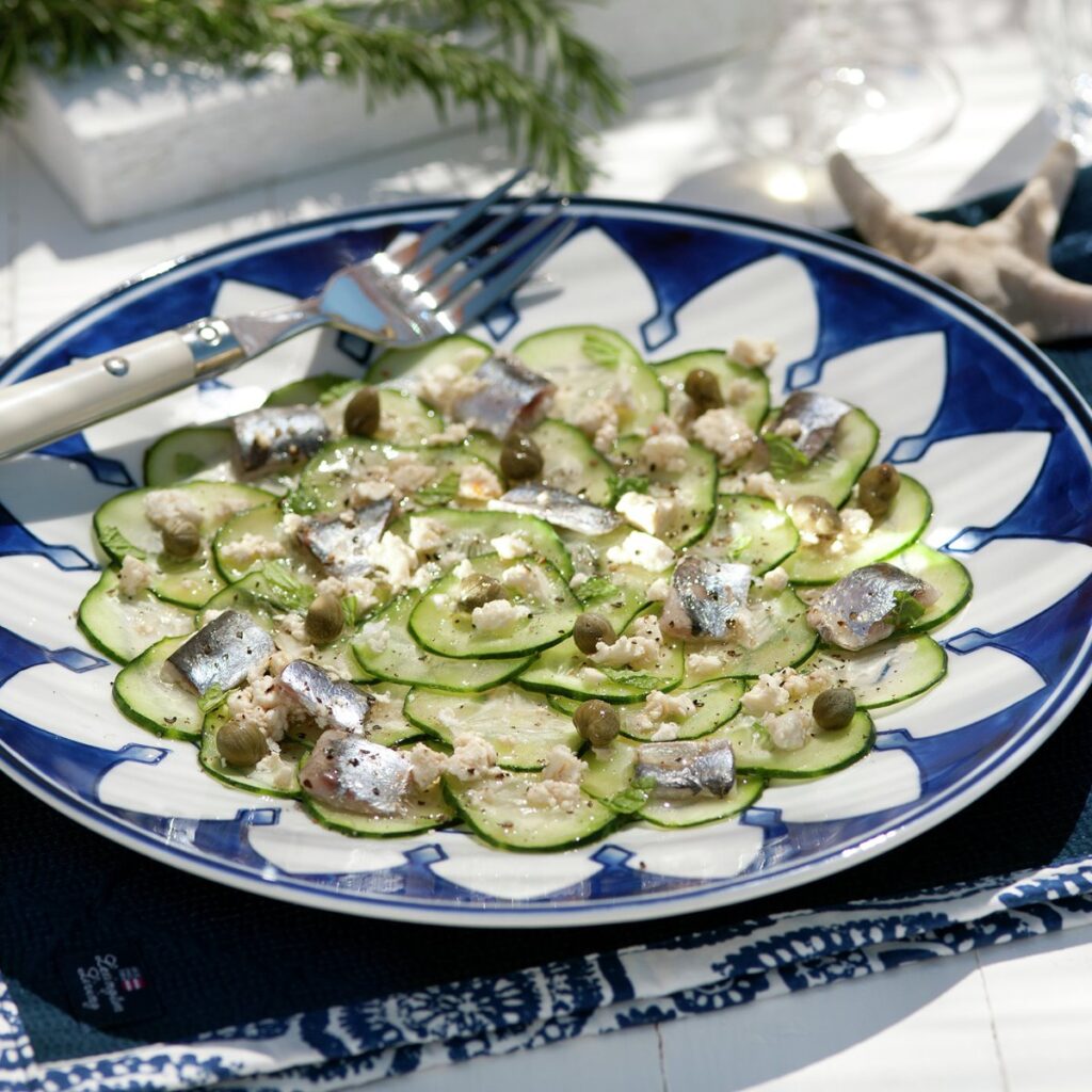 Pepino con sardinas - Komkommer met sardines